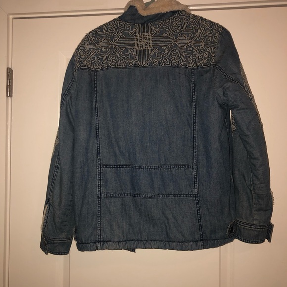 Free people Slouchy Sherpa Denim - Picture 4 of 4